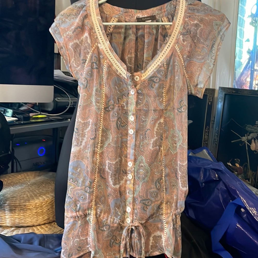 Shear summer top for layering